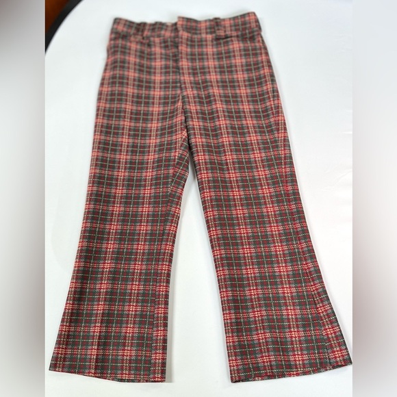 Vintage Hall-Knit Plaid Slacks - Picture 3 of 12